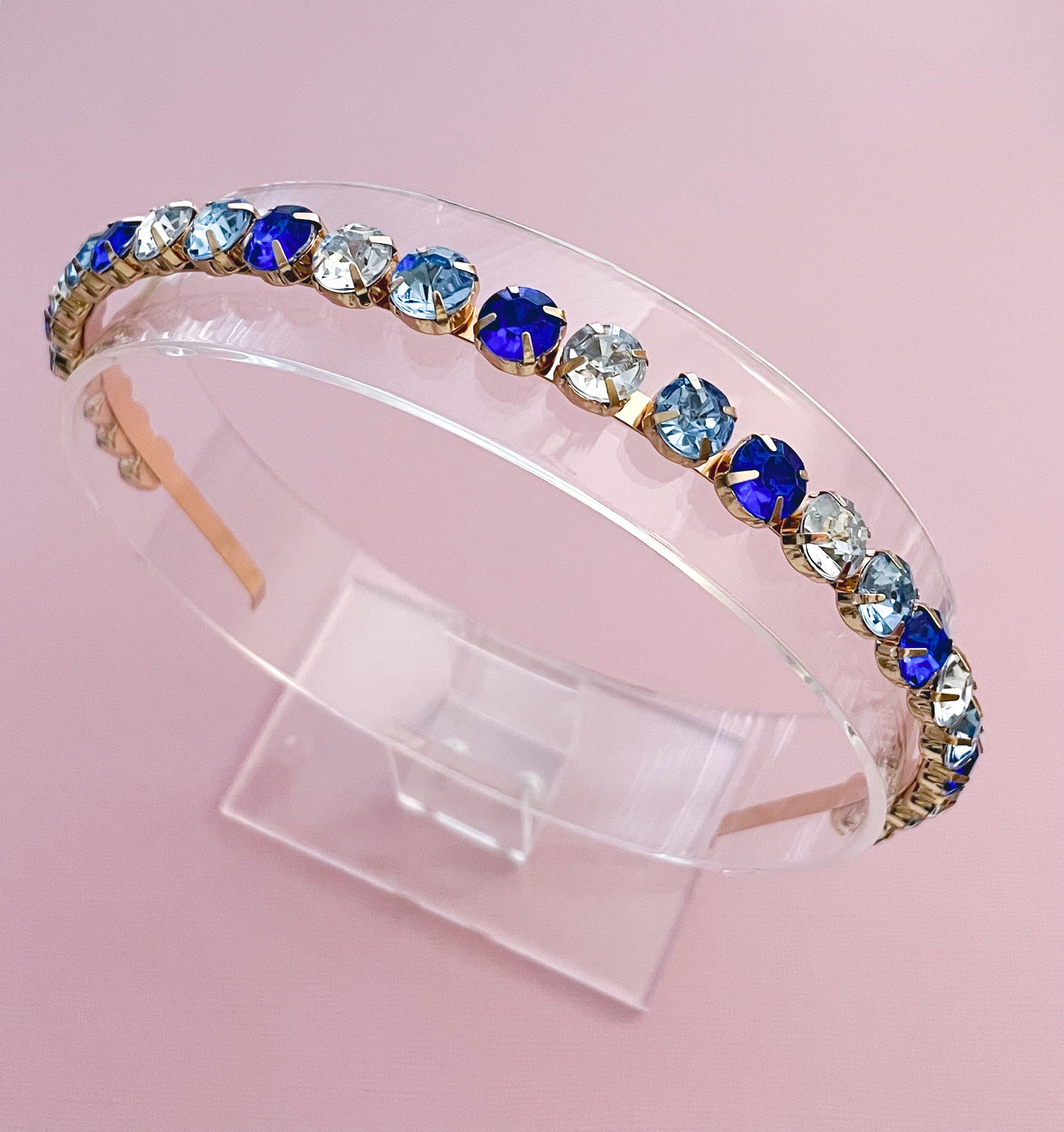 Blue Jeweled Headband