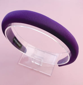 Dark Purple Puff Headband