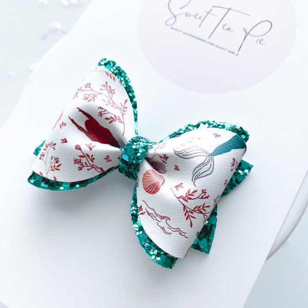 Under The Sea Pinched Loop Hair Bow
