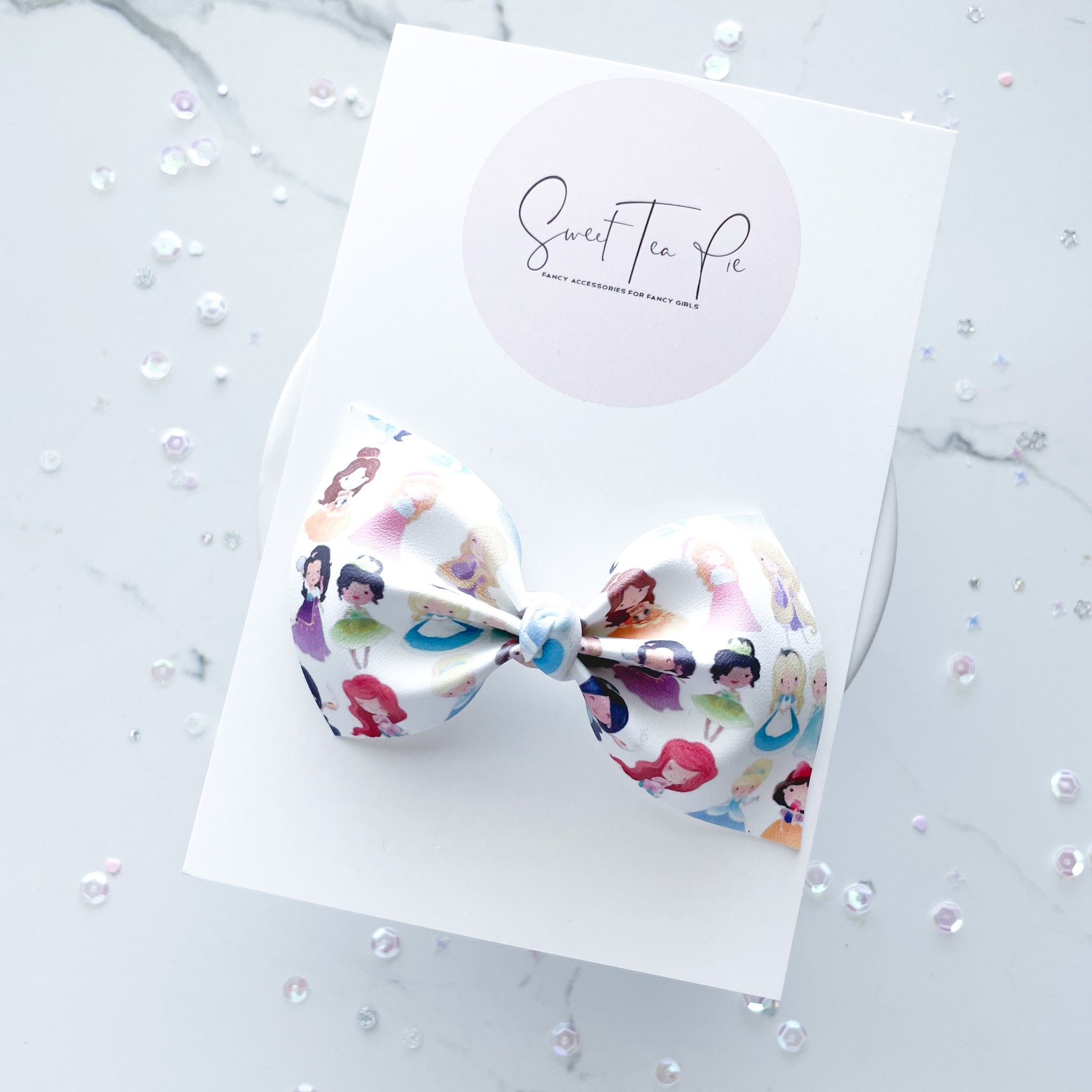 Princess Party Knot Hair Bow