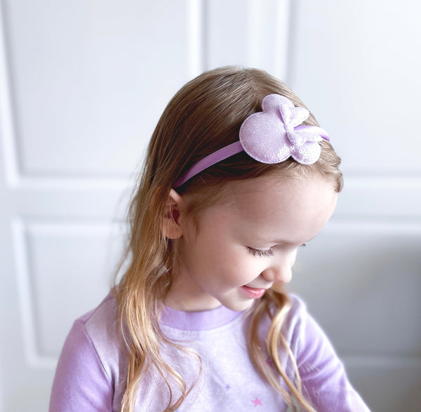 Purple Minnie Sequin Headband