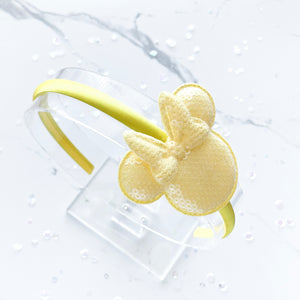 Yellow Minnie Sequin Headband
