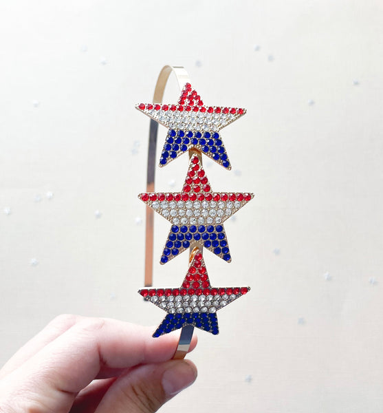 Stars and Stripes Jewel Headband