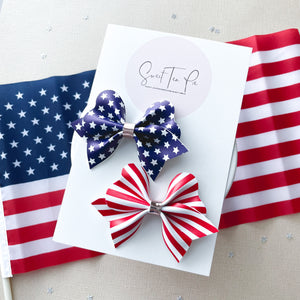 American Loveable Hair Bow Pigtails