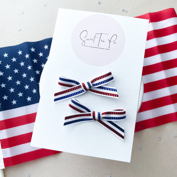 American Ribbon Pigtails