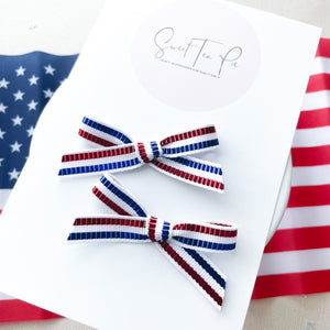 American Ribbon Pigtails