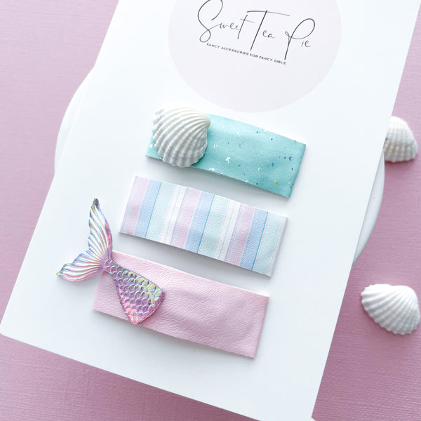 Coastal Cutie Snap Clip - Set of 3