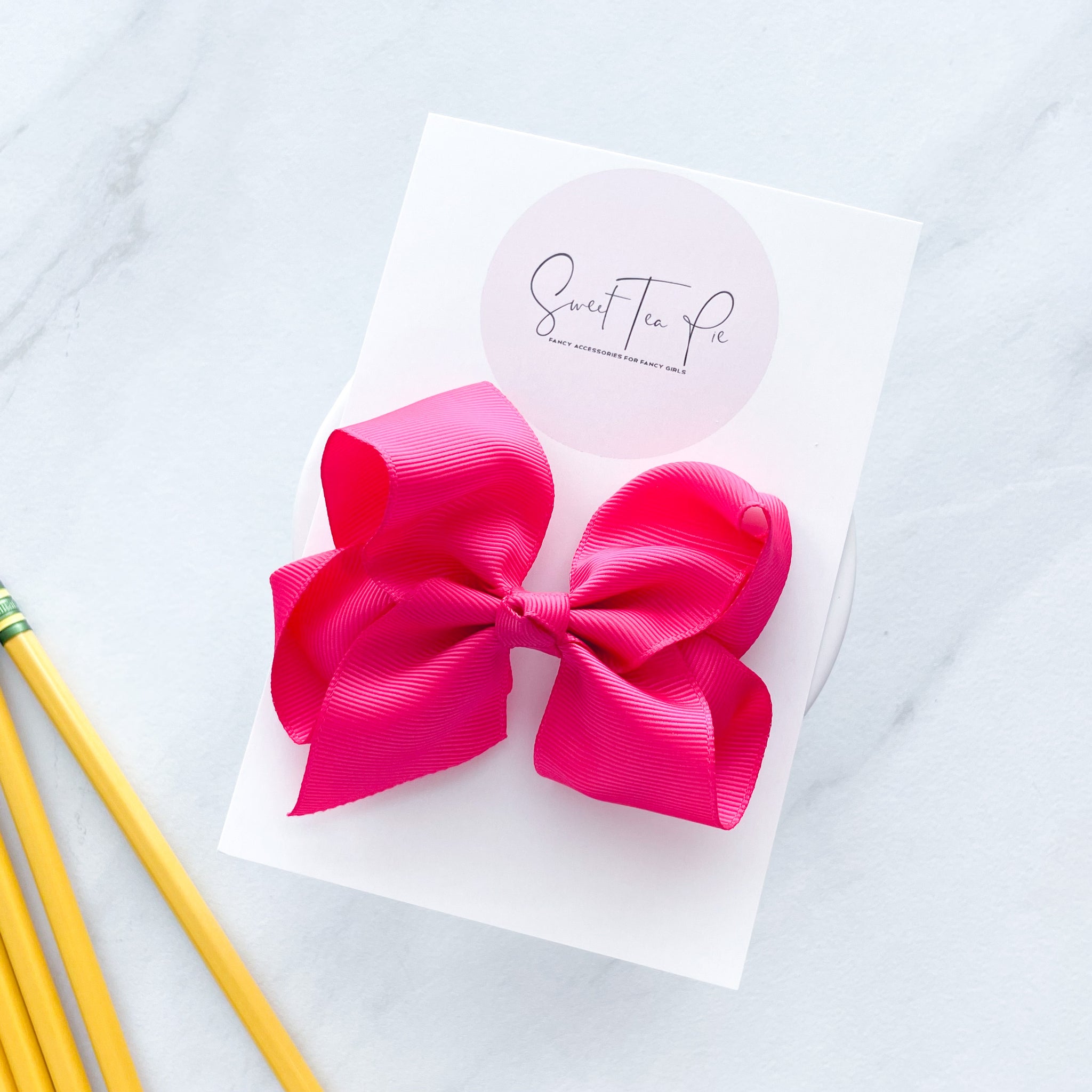 Hot Pink Ribbon Boutique Hair Bow