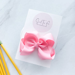 Pink Sherbet Ribbon Boutique Hair Bow