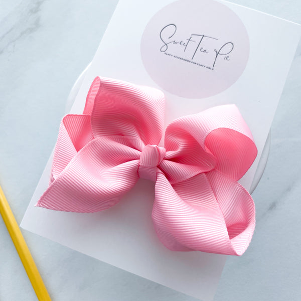 Pink Sherbet Ribbon Boutique Hair Bow