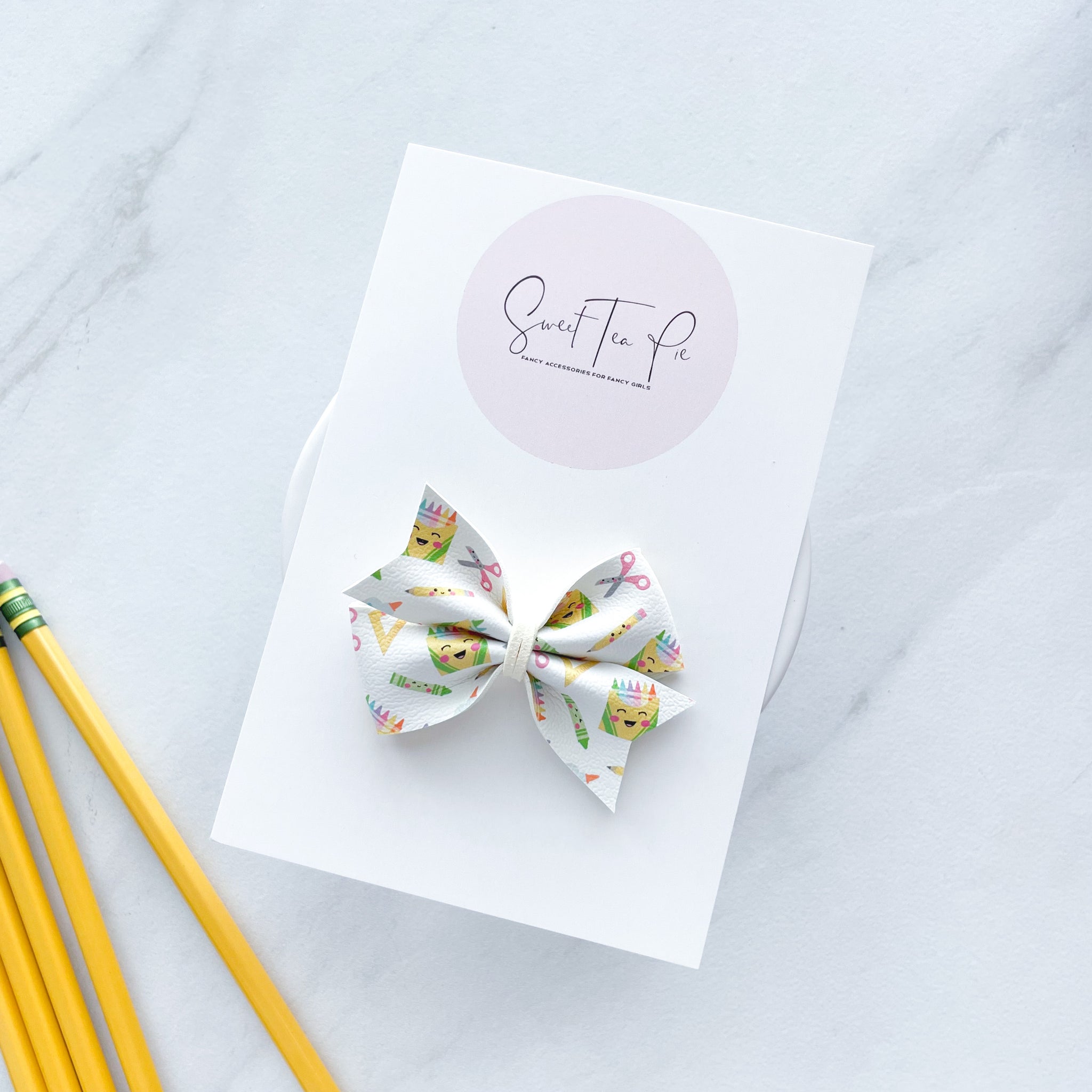 Happy Crayons Pinwheel Hair Bow