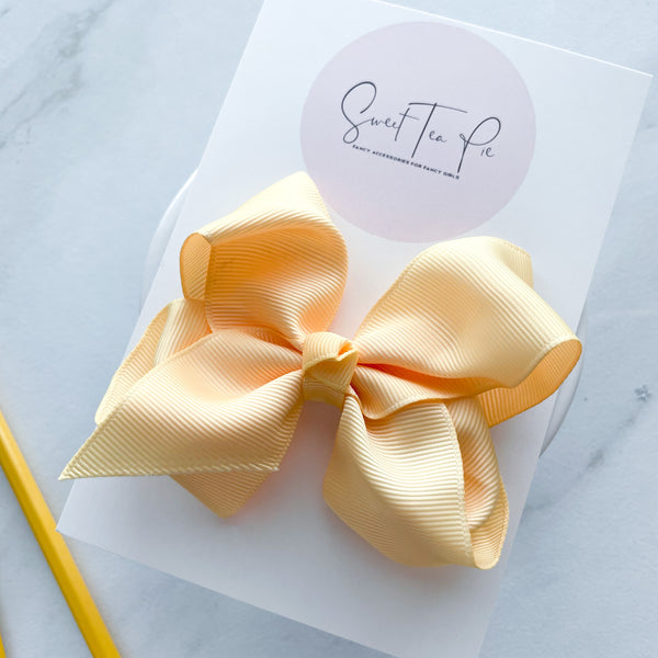 Gold Ribbon Boutique Hair Bow
