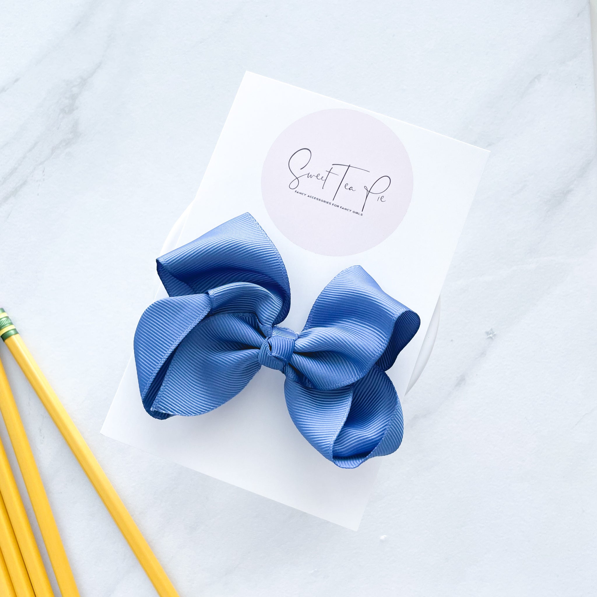 Cornflower Ribbon Boutique Hair Bow