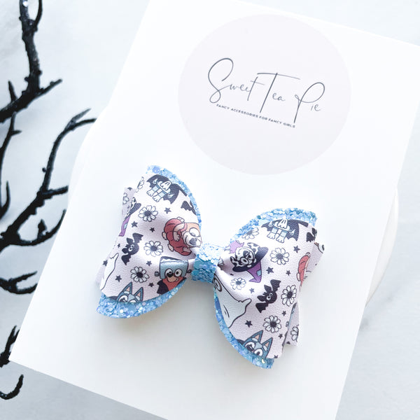Bluey Halloween Pinched Loop Hair Bow