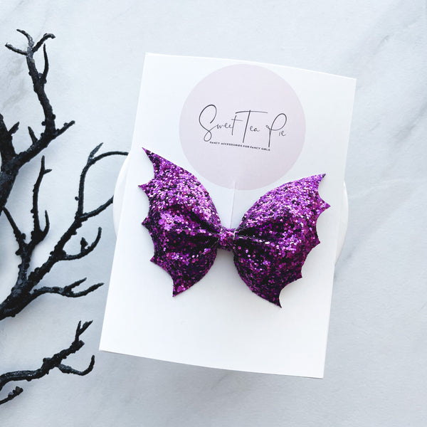 Amethyst Batty Hair Clip