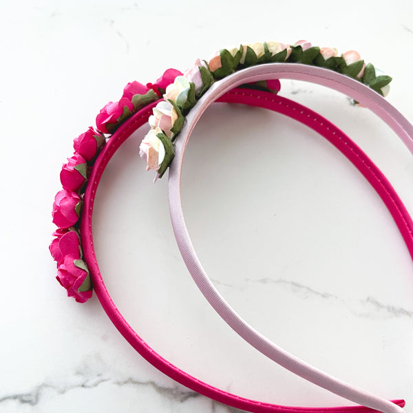 Rich Pink Flower Headband