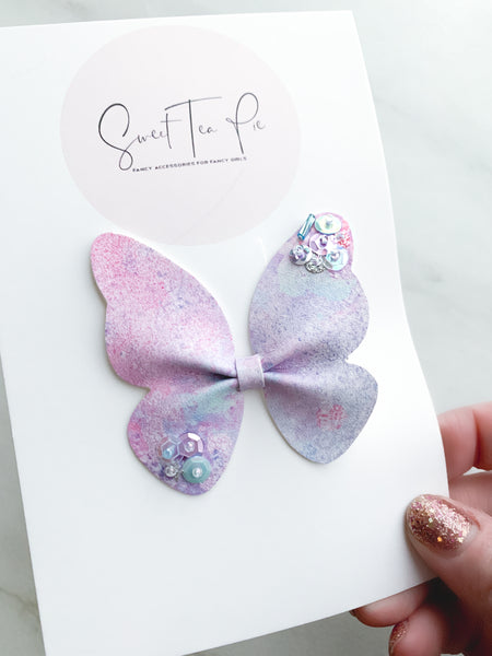 Just Like Magic Sequin Butterfly Clip #1
