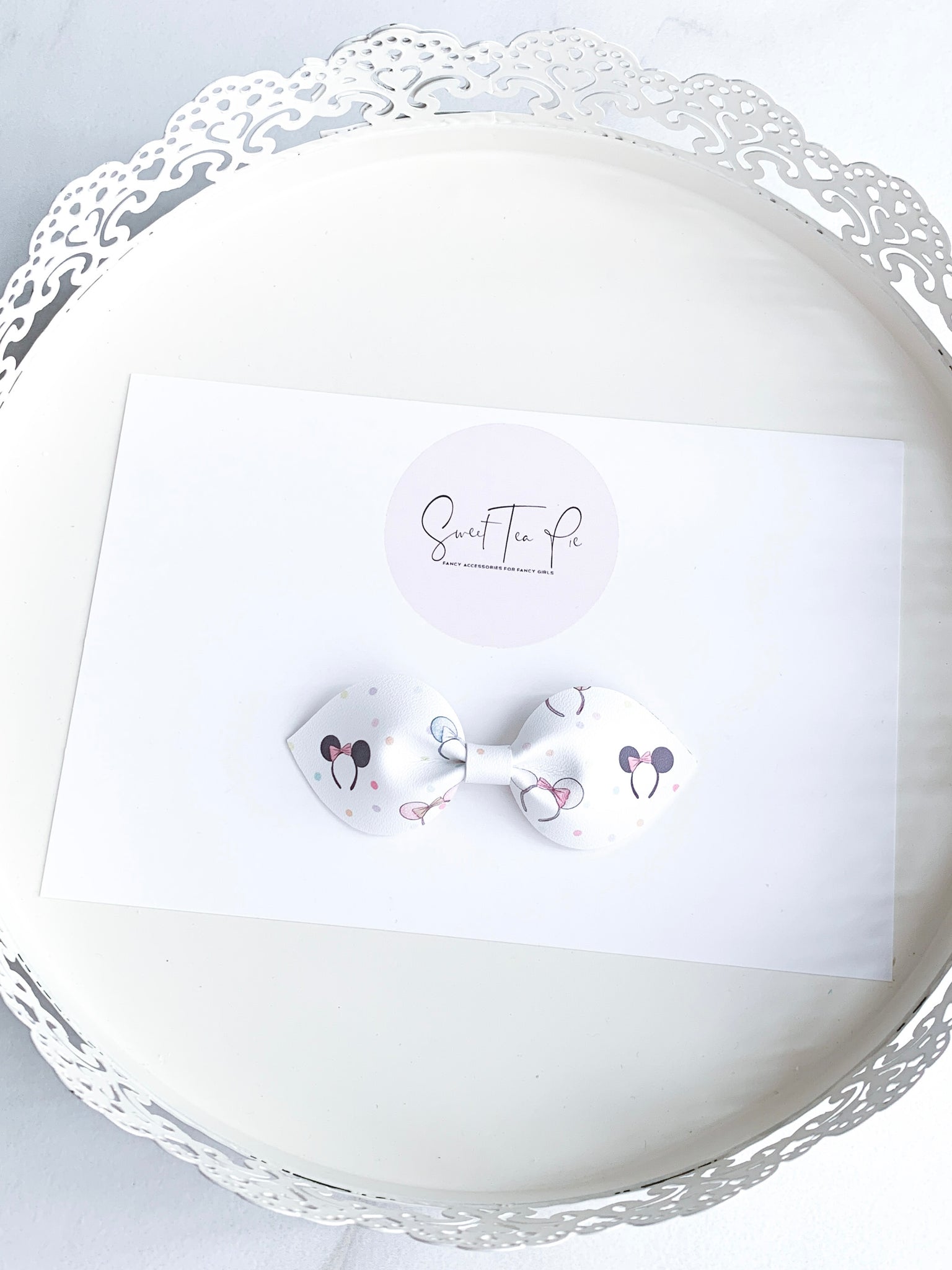 Pastel Ears Petite Hair Bow