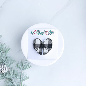 Buffalo Plaid Glam Clip
