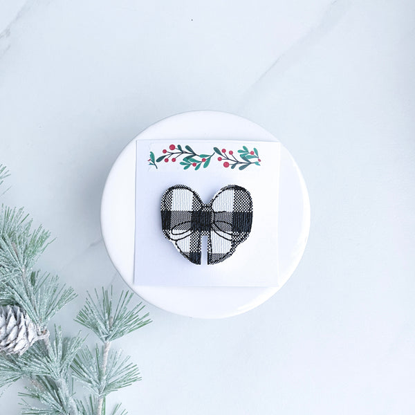 Buffalo Plaid Glam Clip