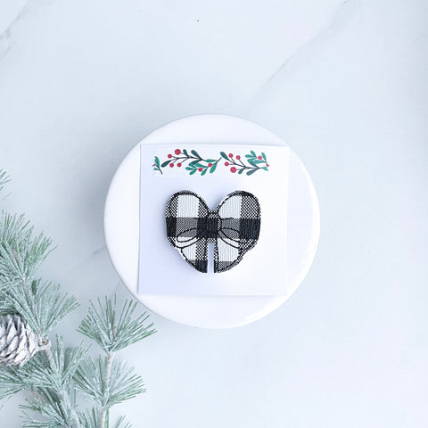 Buffalo Plaid Glam Clip