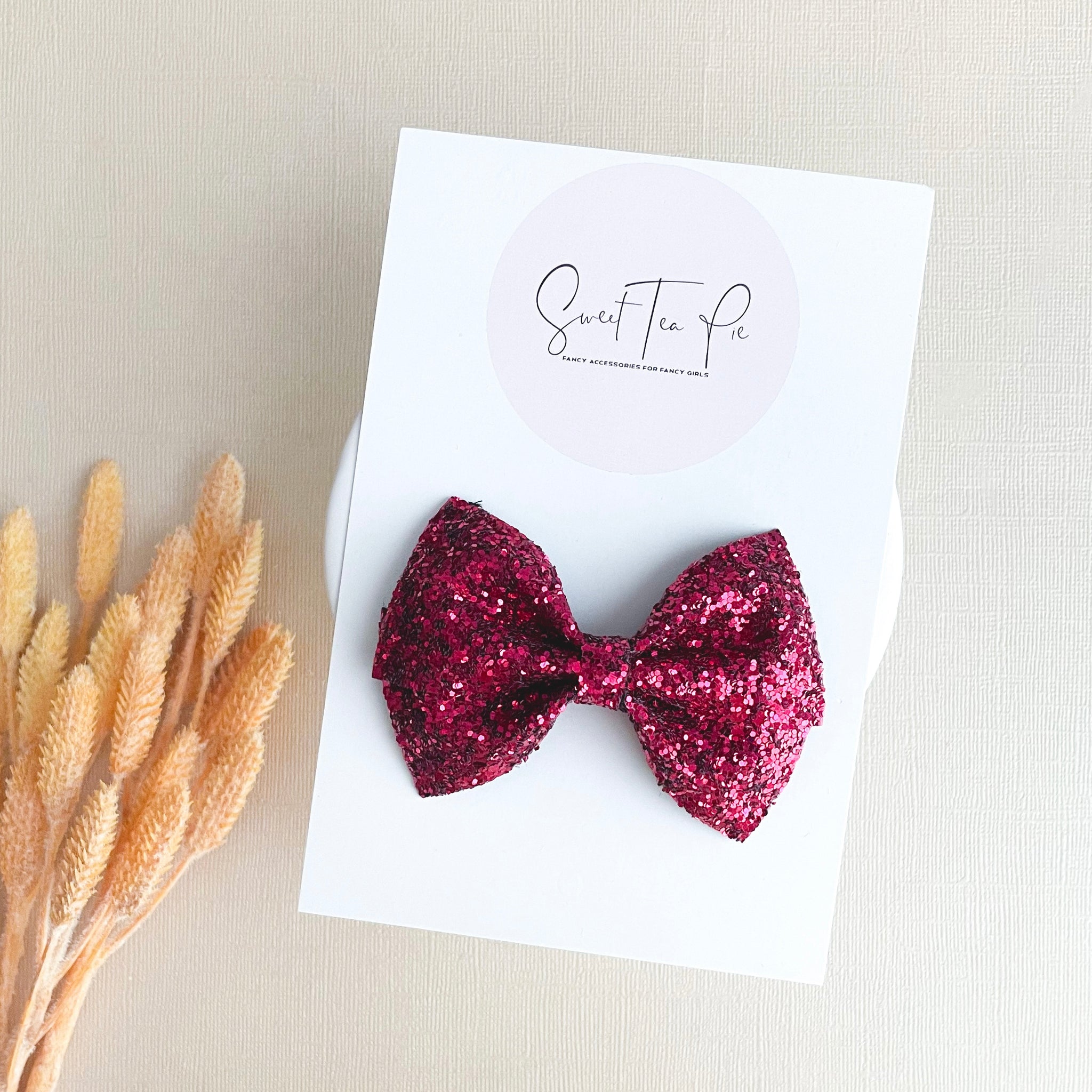 Burgundy Modern Lu Hair Bow