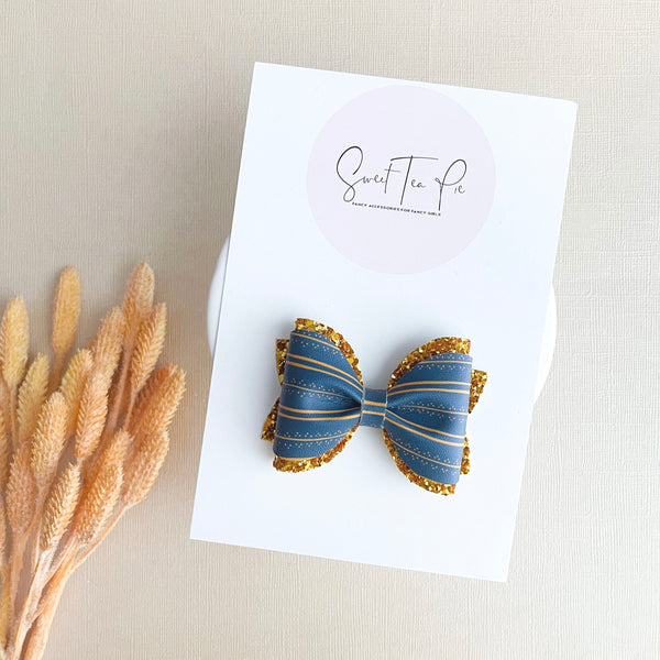 Rustic Fall Pinched Loop Hair Bow