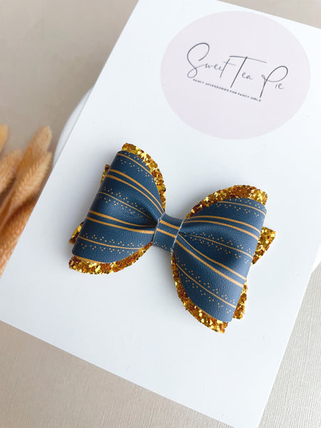 Rustic Fall Pinched Loop Hair Bow