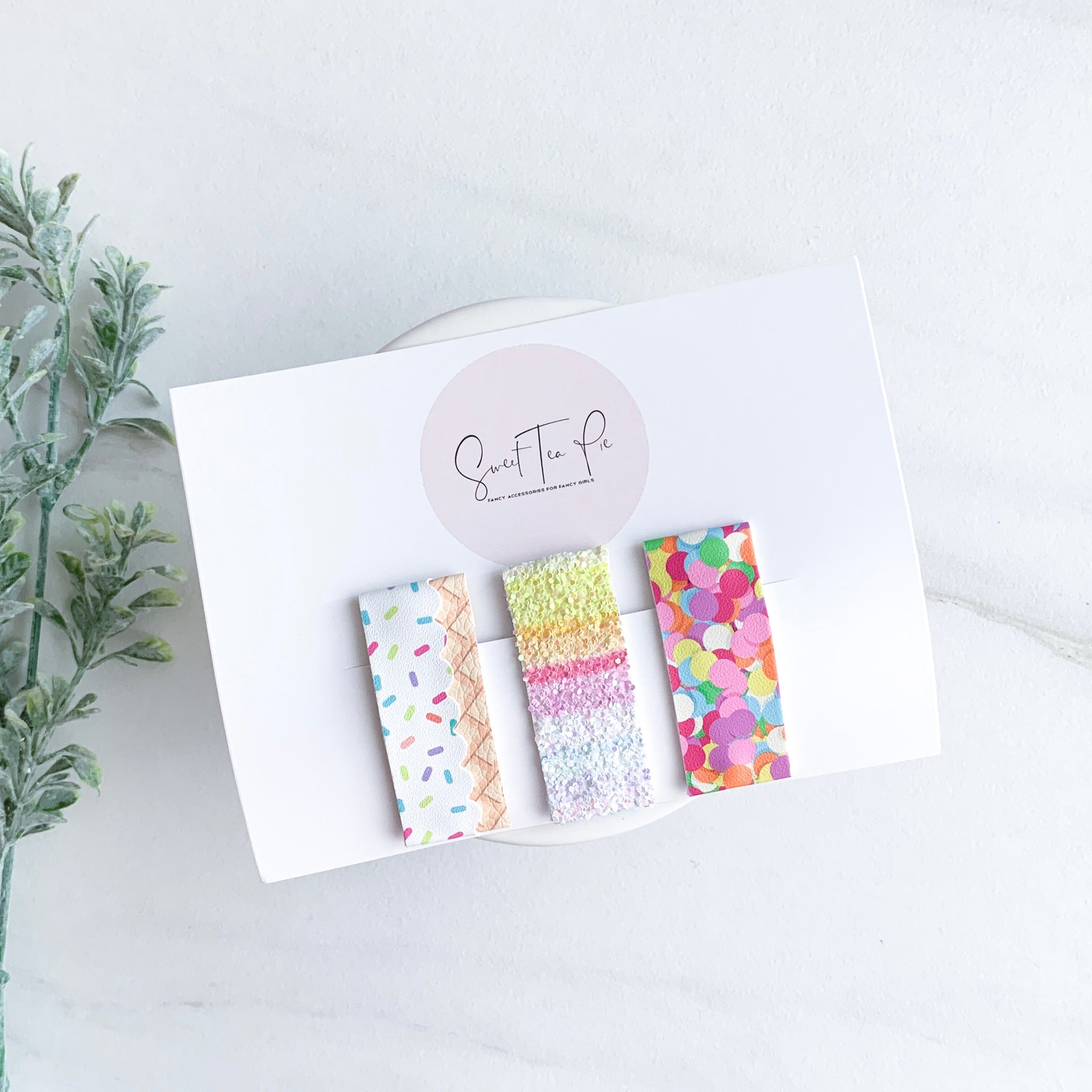 Ice Cream Cone Snap Clip - Set of 3
