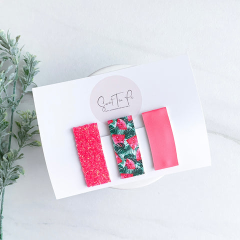 Watermelon Craze Snap Clip - Set of 3