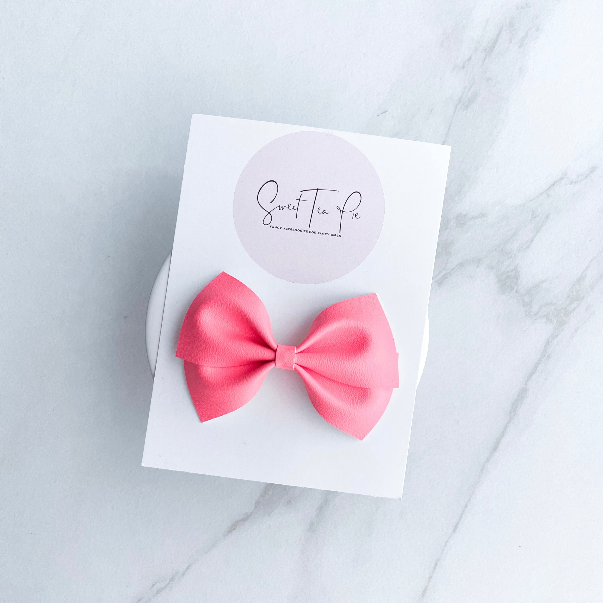 Neon Pink Modern Lu Hair Bow