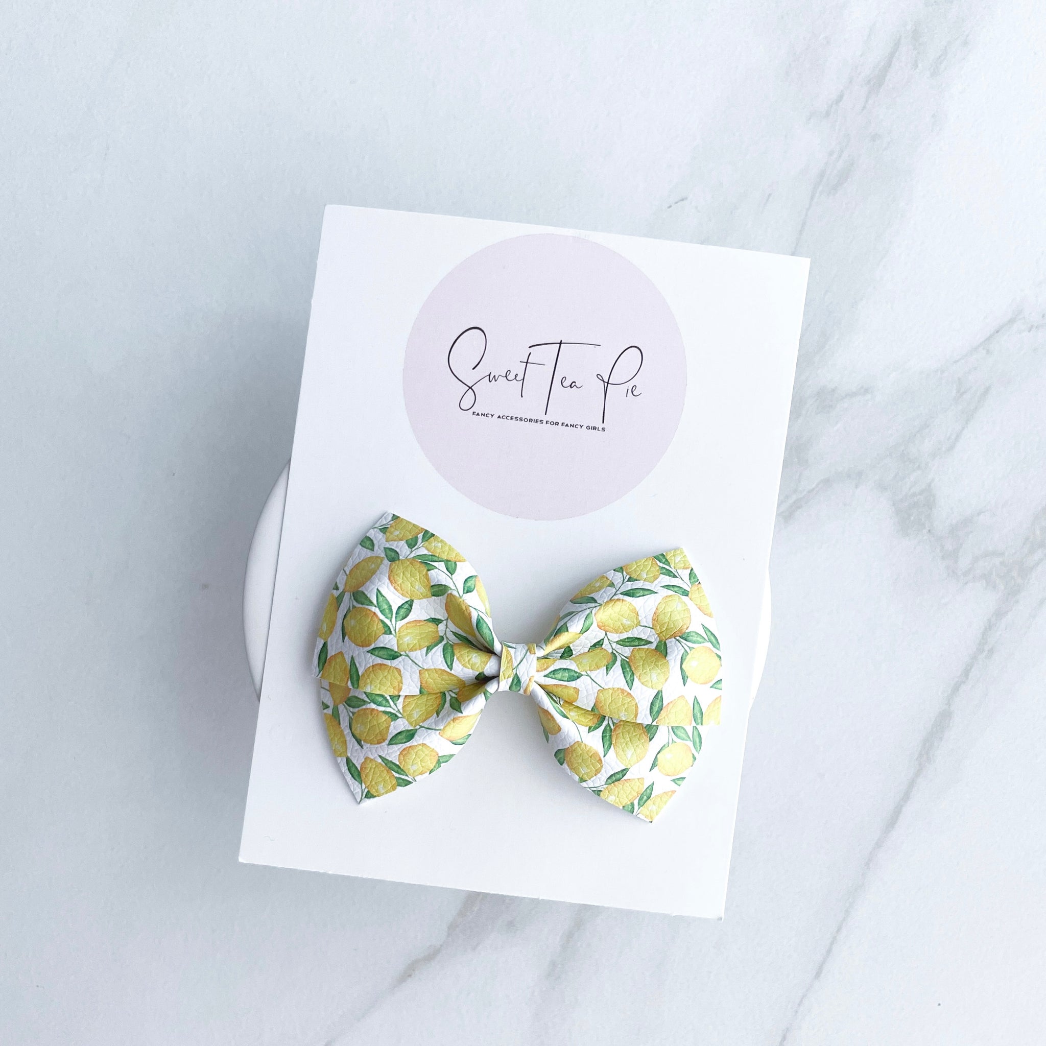 Lemony Lemons Modern Lu Hair Bow