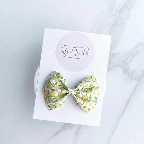 Lemony Lemons Modern Lu Hair Bow