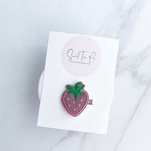 Pink Strawberry Glam Clip