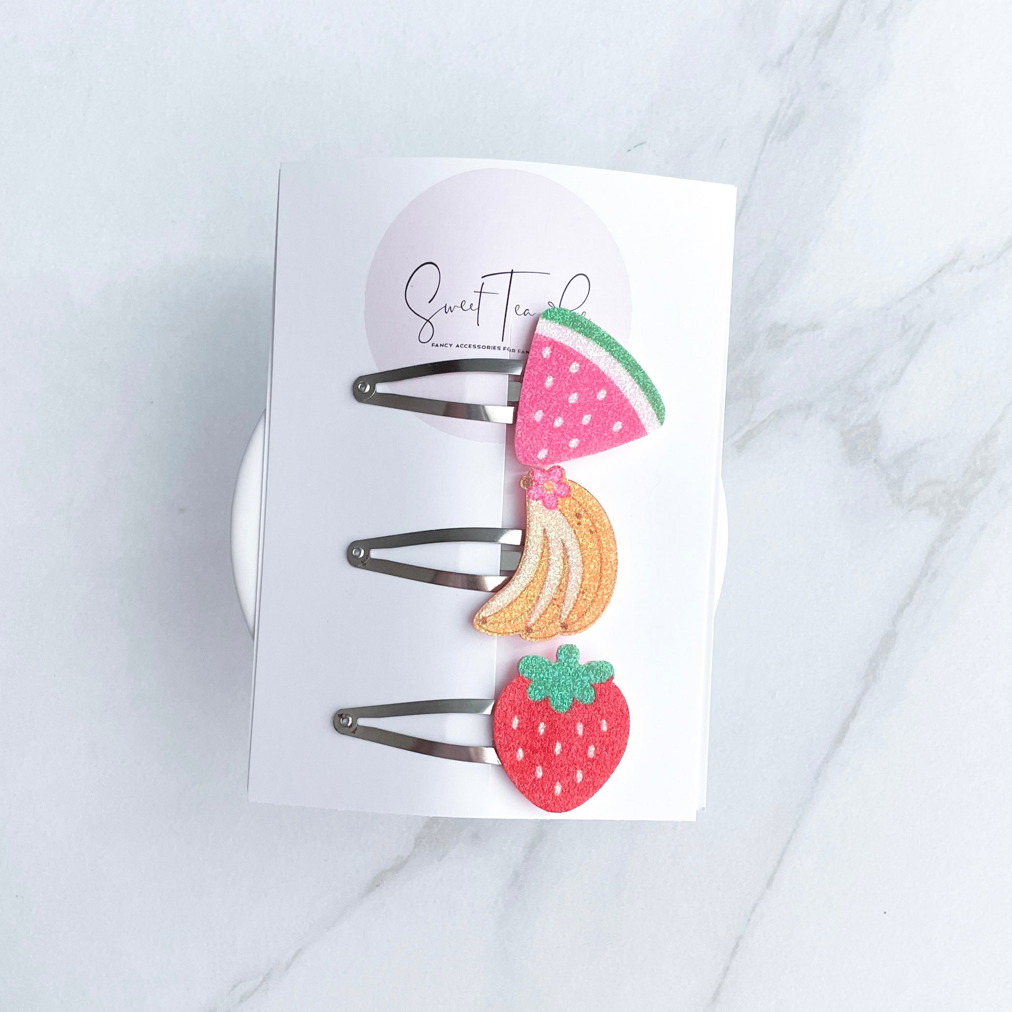 Banana Fruit Snap Clip - Set of 3
