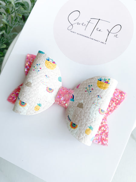 Llama Llama Single Loop Hair Bow
