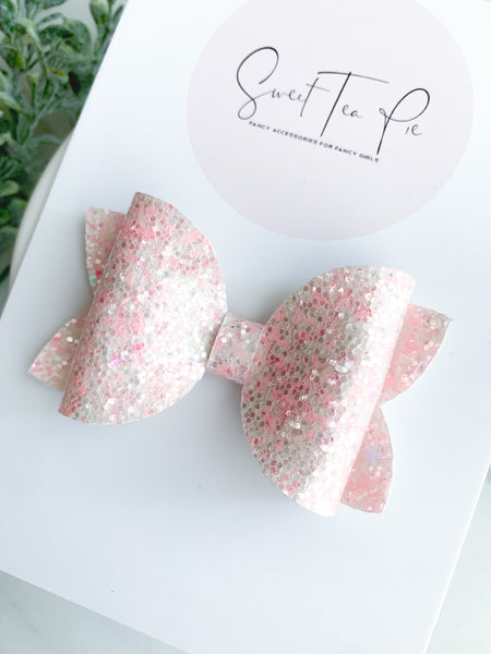 Pinks Sands Single Loop Hair Bow