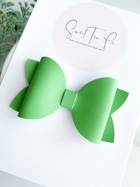 Palm Leaves Single Loop Hair Bow