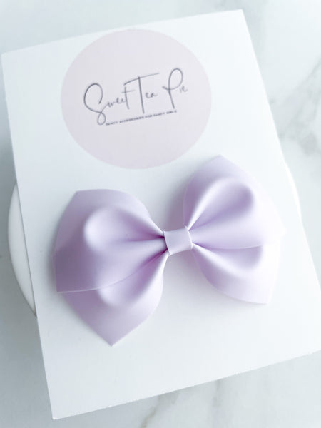 Lavender Modern Lu Hair Bow (POOL BOW)