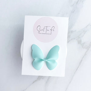 Pool Blue Butterfly Clip (POOL BOW)