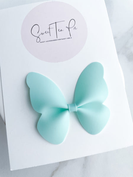 Pool Blue Butterfly Clip (POOL BOW)