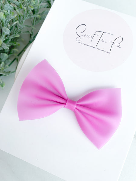 Purple Jelly Hair Bow (Waterproof)