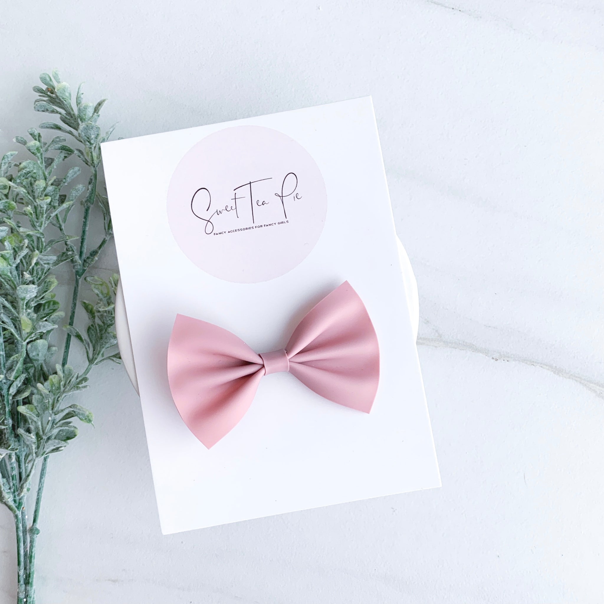 Mauve Jelly Hair Bow (Waterproof)