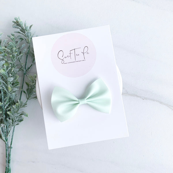 Melon Green Jelly Hair Bow (Waterproof)