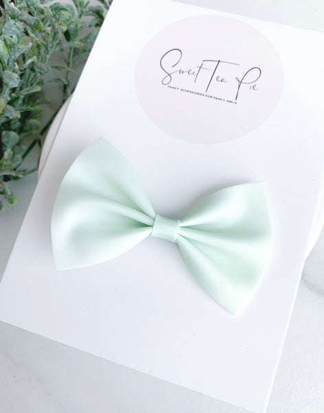 Melon Green Jelly Hair Bow (Waterproof)