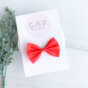 Red Jelly Hair Bow (Waterproof)