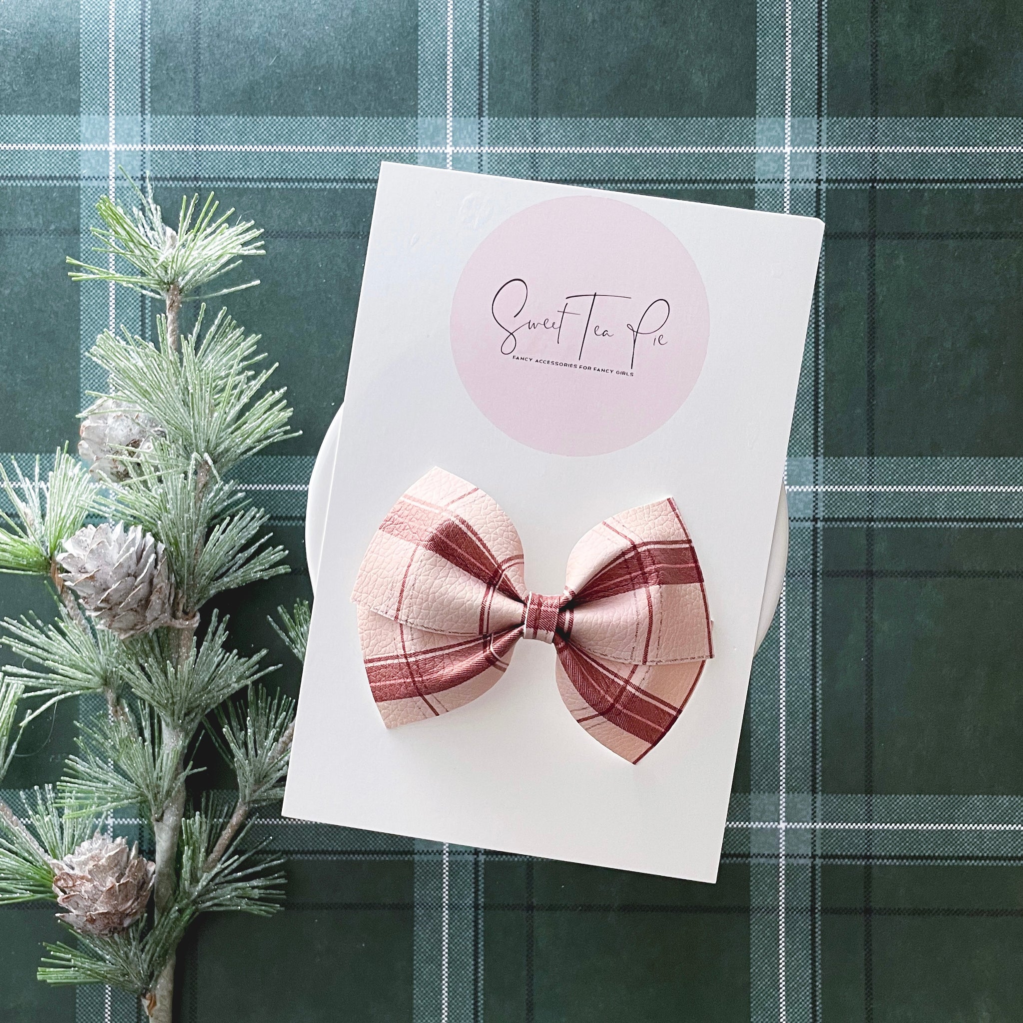 Holiday Sweater Modern Lu Hair Bow