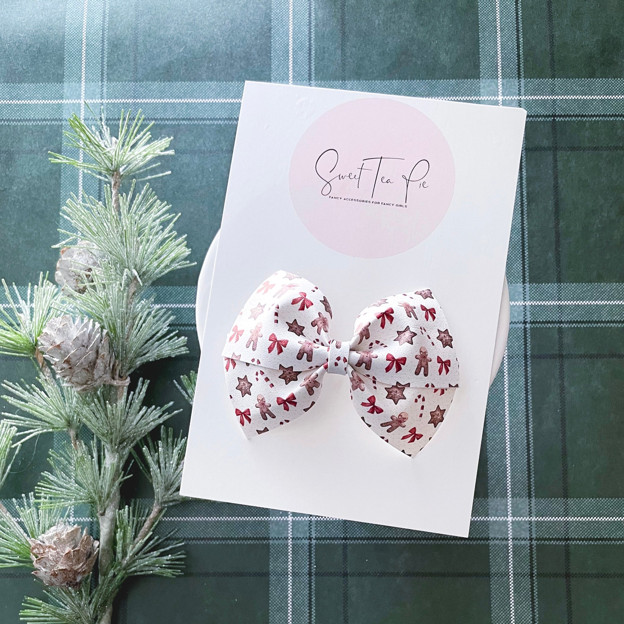 Gingerbread Man Modern Lu Hair Bow