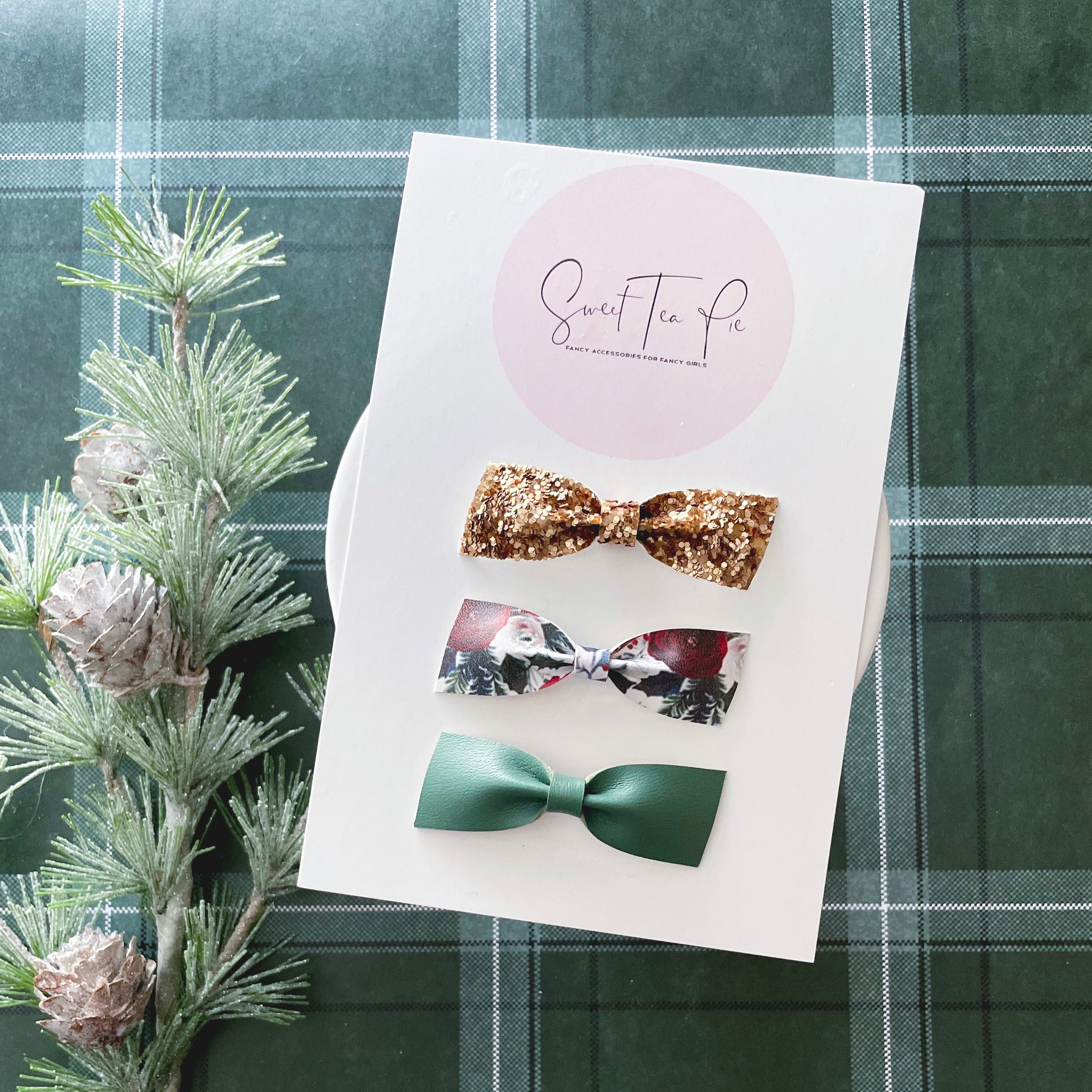 Baby Bow Set of 3 - Winter Roses