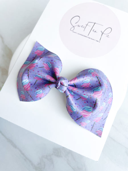 Cotton Candy Knot Hair Bow